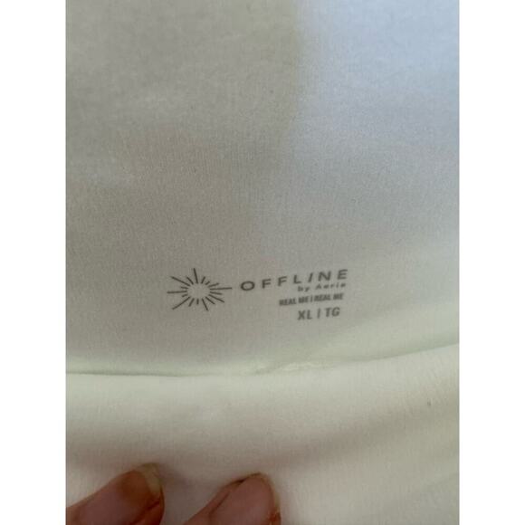 Aerie Offline All Aces Tennis Skirt Skort Pleated Active Pockets White Size XL - Picture 9 of 12
